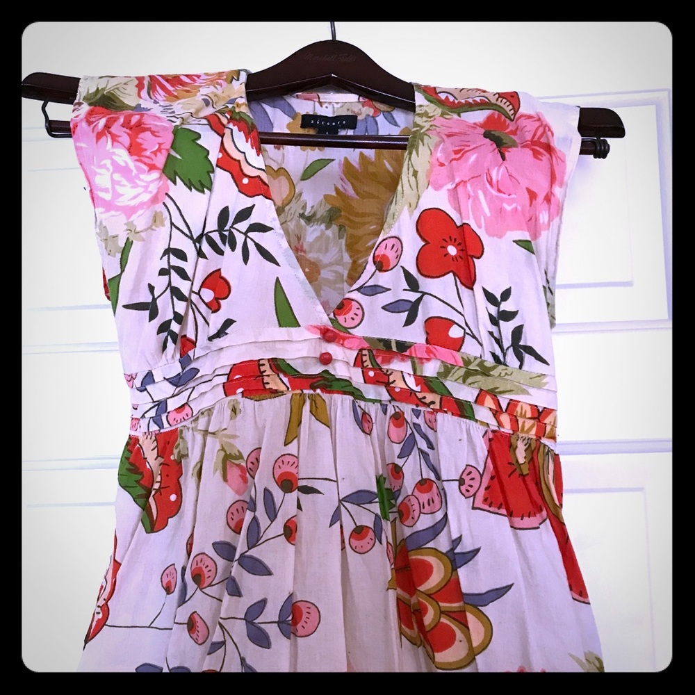 EUC Anthropologie Floral Zuccaro Summer Top